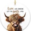 Christmas Ornament Highland Cow Gifts 2024