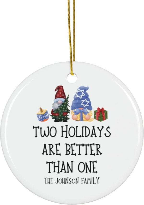 Christmas Ornament Interfaith Two Holidays