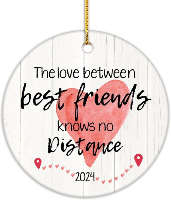 Christmas Ornament Long Distance Friendship 2024 Graduation