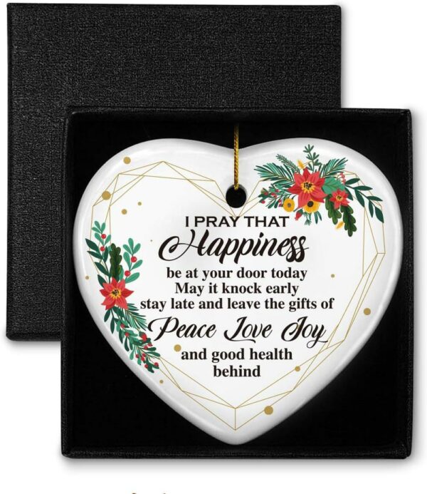 Christmas Ornament Peace Love Joy Tree Keepsake Gifts