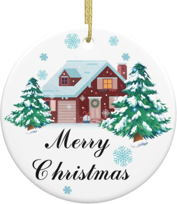 Christmas Ornament Round Souvenir Xmas Tree 2024