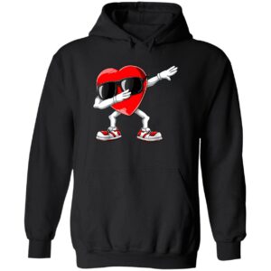 Dabbing heart valentines day hoodie