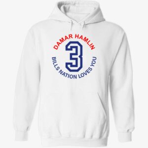 Damar Hamlin 3 bills nation loves you hoodie