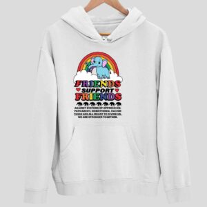 Elephant Friends Support Friends Hoodie