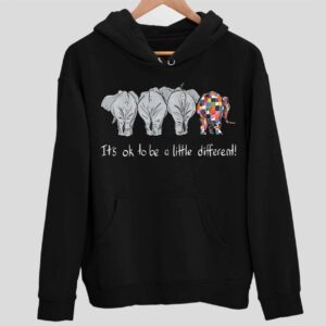 Elephant It’s Ok To Be A Little Different Hoodie