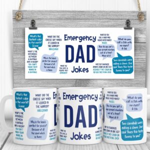 Emergency Dad Jokes Mug Personalized Gift For Father