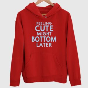 Feeling Cute Might Bottom Later Hoodie