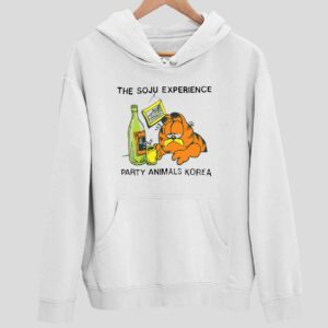 Garfield The Soju Experience Party Animals Korea Hoodie