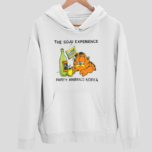 Garfield The Soju Experience Party Animals Korea Hoodie