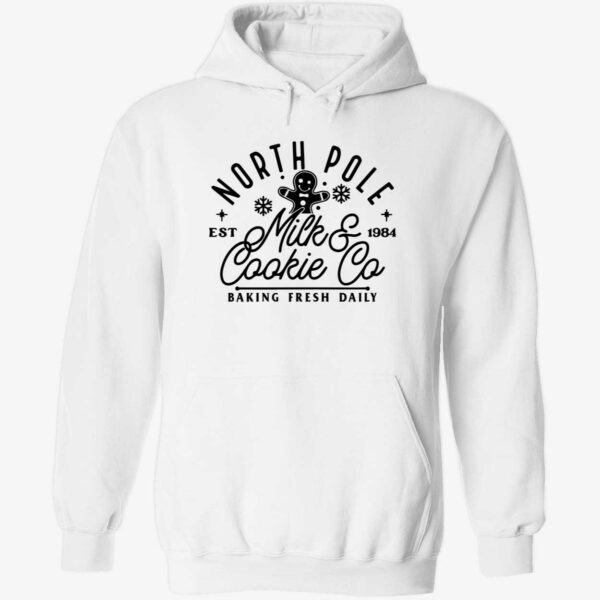 Gingerbread North pole milk and cookie co baking fresh daily hoodie