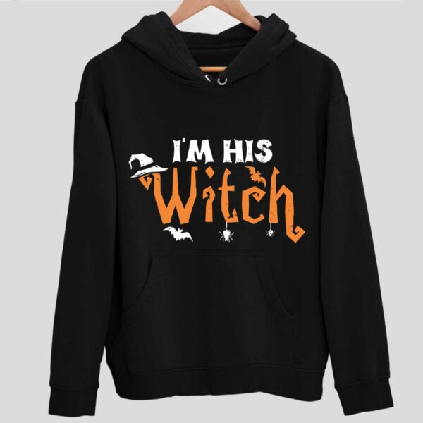 Halloween I’m His Witch Long Sleeve Hoodie