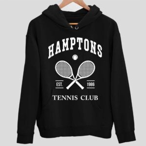 Hamptons Tennis Club Vintage Retro Hoodie