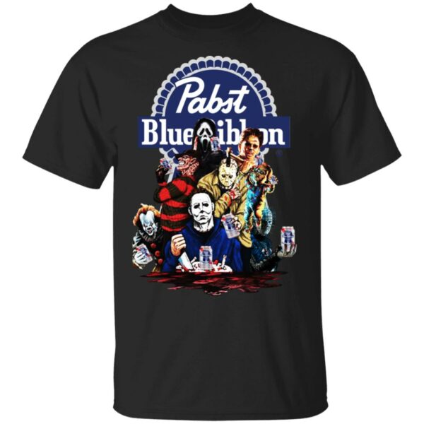 Horror Characters – Pabst Blue Ribbon Party Shirt