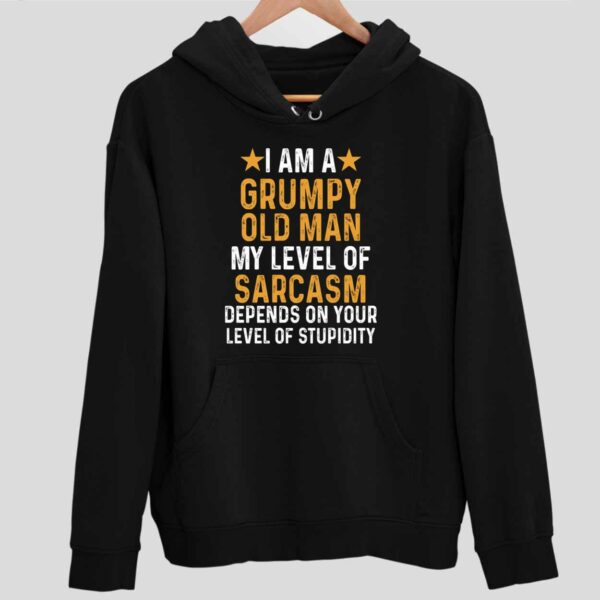 I Am A Grumpy Old Man My Level Of Sarcasm Depends On Your Level Of Stupidity Hoodie