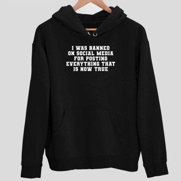 I Was Banned On Social Media For Posting Everything That Is Now True Hoodie