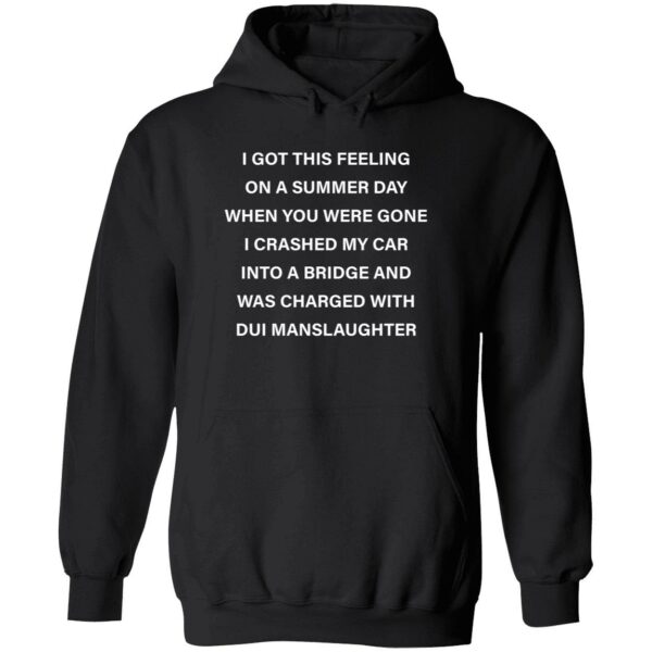 I got this feeling on a summer day when you were gone hoodie