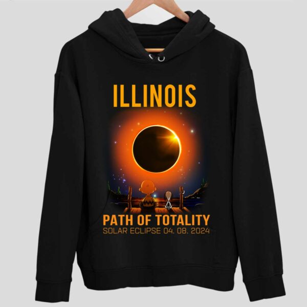 Illinois Path of Totality Solar Eclipse April 8 2024 Hoodie