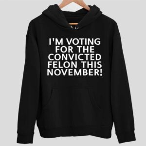 I’m Voting For The Convicted Felon This November Hoodie