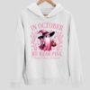 In October We Wear Pink Halloween Ghost Breast Cancer Awareness Warrior Hoodie