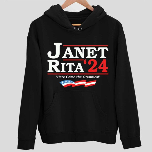 Janet Rita 2024 Here Come The Grannies Hoodie