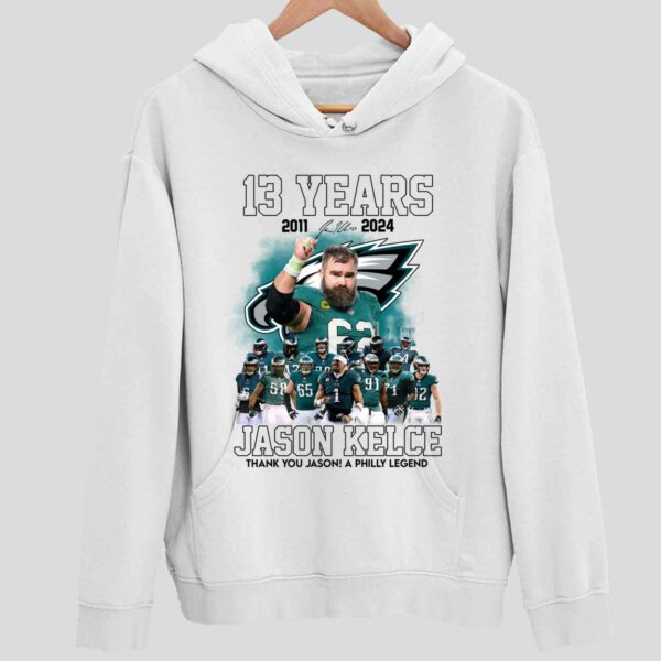 Jason Kelce Thank You Jason A Phill Legend Hoodie