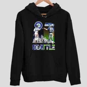 Ken Griffey Jr And Steve Largent Seattle City Signatures Hoodie