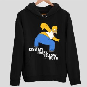 Kiss My Hairy Yellow But Vintage The Simpsons Hoodie