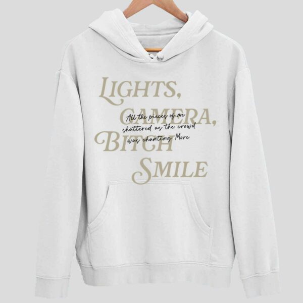 Lights Camera Btch Smile Vintage Hoodie