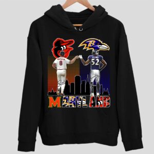 Maryland Cal Ripken Ray Lewis Signatures Hoodie