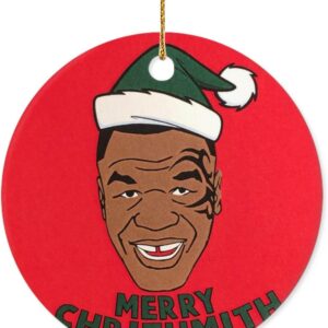 Mike Tyson Ornament Circle Decoration Mike Xmas Gift