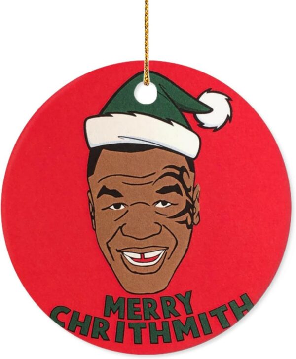 Mike Tyson Ornament Circle Decoration Mike Xmas Gift