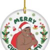 Mike Tyson Ornament Merry Chrithmith Boxing Santa Funny