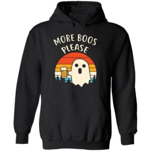 More boos please ghost Halloween hoodie