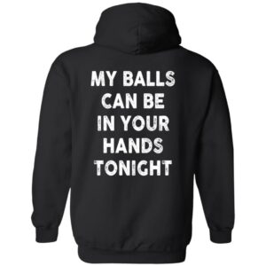 My balls can be in your hands tonight hoodie