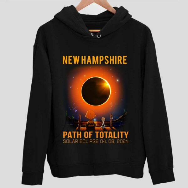 New Hampshire Path of Totality Solar Eclipse April 8 2024 Hoodie