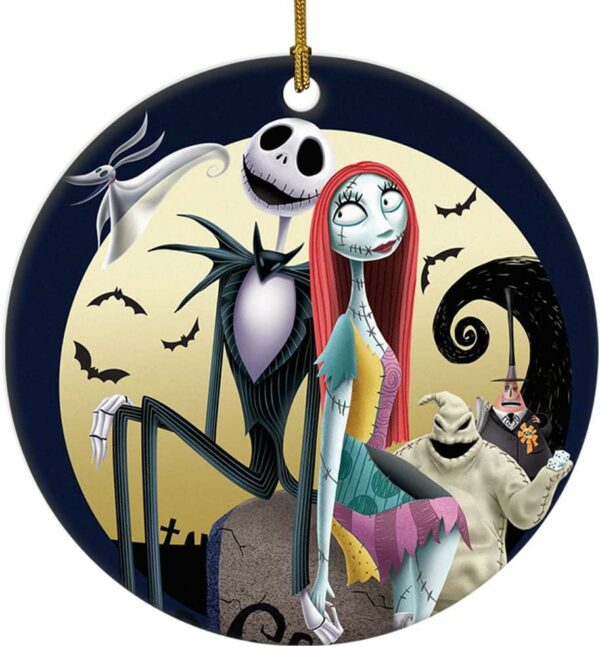 Nightmare Before Christmas Ornament Funny Moonlight