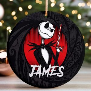 Nightmare Before Christmas Ornament Jack And Sall