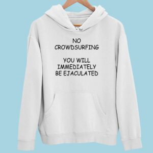 No Crowdsurfing You Will Immediately Be Ejaculated Hoodie