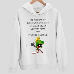 No Matter How Big A Hammer You Use You Can’t Pound Common Sense Into Stupid People Hoodie