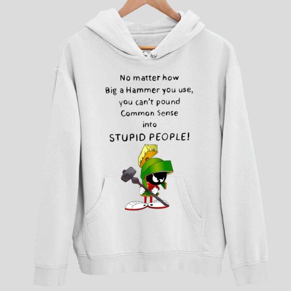 No Matter How Big A Hammer You Use You Can’t Pound Common Sense Into Stupid People Hoodie