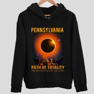 Pennsylvania Path of Totality Solar Eclipse April 8 2024 Hoodie