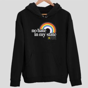 Rainbow Human Rights Campaign No Hate In My State Hoodie