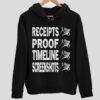 Receipts Proof Timeline Screenshots Hoodie