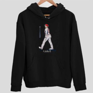 Red LA Angels Shohei Ohtani’s Bat Flip Hoodie