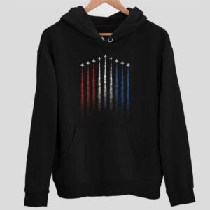 Red White Blue Air Force Flyover Hoodie