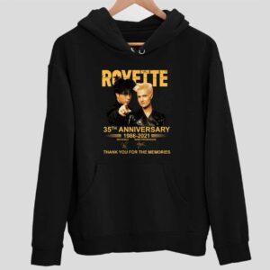 Roxette 35th Anniversary 1986 2021 Thank You For The Memories Hoodie