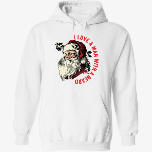 Santa i love a man with a beard hoodie