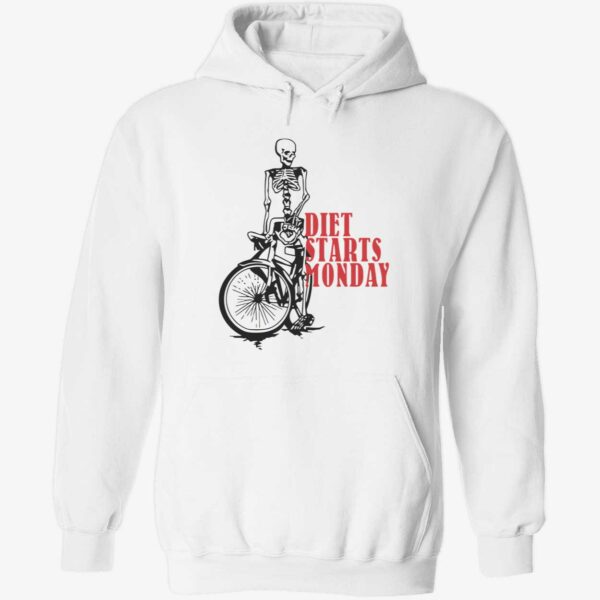 Skeleton diet starts monday hoodie