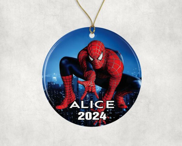 Spider Man Christmas Ornament 2024 Family And Friend