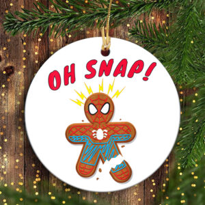 Spider Man Christmas Ornament Gingerbread Cookie Oh Snap